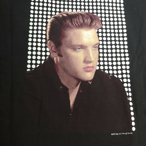 Harrahs Casino ELVIS Presley ELV1S Mens L Gildan T Shirt Black The King Music - Picture 5 of 8